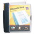 AVE17335 - Silhouette Poly View Binder w/Inside Pocket, 1-1/2" Capacity, Dark Blue