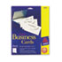 AVE5376 - Laser Business Cards, 2 x 3 1/2, Ivory, 10 Cards/Sheet, 250/Pack