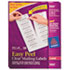 AVE5662 - Easy Peel Laser Mailing Labels, 1-1/3 x 4, Clear, 700/Box