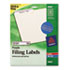 AVE5666 - Self-Adhesive Laser/Inkjet File Folder Labels, Purple Border, 750/Pack