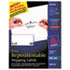 AVE58163 - Re-hesive Inkjet Labels, 2 x 4, White, 250/Pack