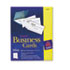 AVE5911 - Laser Business Cards, 2 x 3 1/2, White, 10 Cards/Sheet, 2500/Box