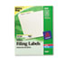AVE5966 - Self-Adhesive Laser/Inkjet File Folder Labels, Yellow Border, 1500/Box