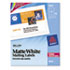 AVE6876 - Shipping Labels for Color Laser & Copier, 4-3/4 x 7-3/4, Matte White, 50/Pack