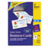 AVE8371 - Inkjet Matte Business Cards, 2 x 3 1/2, White, 10/Sheet, 250/Pack