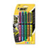 BICGBLP51ASST - Brite Liner Grip Highlighter, Chisel Tip, Fluorescent Colors, 5/Set