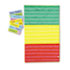 CDPCD5642 - Adjustable Tri-Section Pocket Chart with 18 Color Cards, Guide, 36 x 60