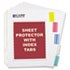 C-Line&reg; Sheet Protector with Index Tabs And Inserts