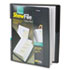 CRD50132 - ShowFile Display Book w/Custom Cover Pocket, 12 Letter-Size Sleeves, Black