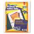 CRD84010 - Ring Binder Divider Pockets With Index Tabs, 8-1/2 x 11, Clear, 5/Pack