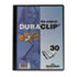 DBL220328 - Vinyl DuraClip Report Cover w/Clip, Letter, Holds 30 Pages, Clear/Navy