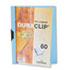 DBL221406 - Vinyl DuraClip Report Cover w/Clip, Letter, Holds 60 Pages, Clear/Light Blue