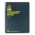 DOM600 - Bookkeeping Record, Black Vinyl Cover, 128 Pages, 8 1/2 x 11 Pages