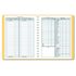 DOM612 - Bookkeeping Record, Tan Vinyl Cover, 128 Pages, 8 1/2 x 11 Pages