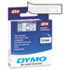 DYM45020 - D1 Standard Tape Cartridge for Dymo Label Makers, 1/2in x 23ft, White on Clear