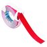DYM520102 - Self-Adhesive Glossy Labeling Tape for Embossers, 3/8in x 9-34ft Roll, Red