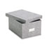ESS40590 - Reinforced Board Card File with Lift-Off Lid Holds 1200 5 x 8 Cards, Black/White
