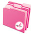 ESS421013PIN - Interior File Folders, 1/3 Cut Top Tab, Letter, Pink, 100/Box