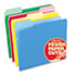 ESS48440 - CutLess File Folders, 1/3 Cut Top Tab, Letter, Assorted, 100/Box
