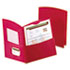 ESS5062558 - Contour Two-Pocket Folder, Recycled Paper, 100-Sheet Capacity, Red