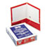 ESS51711 - High Gloss Laminated Paperboard Folder, 100-Sheet Capacity, Red, 25/Box