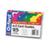 ESS73154 - Card Guides, Alpha, 1/5 Tab, Polypropylene, 4 x 6, 25/Set