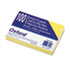ESS7420CAN - Unruled Index Cards, 4 x 6, Canary, 100/Pack