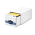 FEL00311 - Stor/Drawer Steel Plus Storage Box, Letter, White/Blue, 6/Carton