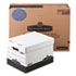 FEL00724 - R-Kive Max Storage Box, Legal/Letter, Locking Lid, White/Black, 12/Carton