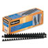 FEL52325 - Plastic Comb Bindings, 3/8" Diameter, 55 Sheet Capacity, Black, 100 Combs/Pack