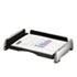 FEL8031701 - Side Load Letter Desk Tray, Plastic, Black/Silver