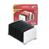 FEL8031801 - File Sorter, Seven Sections, Plastic, 14 1/2 x 10 3/8 x 7 1/2, Black/Silver