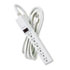 FEL99026 - Six-Outlet Power Strip, 120V, 15ft Cord, 13-3/4 x 7-3/4 x 10-1/2, Platinum