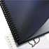 GBC9742490 - Leather Look Binding System Covers, 11 x 8-1/2, Navy/Navy, 100 Sets/Box