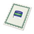 GEO39452 - Parchment Paper Certificates, 8-1/2 x 11, Optima Green Border, 25/Pack