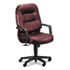 HON2091SR69T - Leather 2090 Pillow-Soft Series Executive High-Back Swivel/Tilt Chair, Burgundy