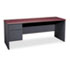 HON38855LNS - 38000 Series Left Pedestal Credenza, 72w x 24d x 29-1/2h, Mahogany/Charcoal