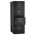 HON514CPP - 510 Series Four-Drawer Full-Suspension File, Legal, 52h x25d, Black