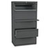 HON785LS - 700 Series Five-Drawer Lateral File w/Roll-Out & Posting Shelf, 36w, Charcoal