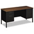 HONP3231ZP - Metro Series Kneespace Credenza, 60w x 24d x 29-1/2h, Columbian Walnut/Black