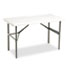 ICE65203 - IndestrucTable TOO 1200 Series Resin Folding Table, 48w x 24d x 29h, Platinum