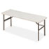 ICE65383 - IndestrucTable TOO 1200 Series Resin Folding Table, 72w x 24d x 29h, Platinum