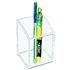 KTKAD20 - Acrylic Pencil Cup, 2 3/4 x 2 3/4 x 4, Clear