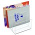 KTKAD45 - Clear Acrylic Desk File, Three Sections, 8 x 6 1/2 x 7 1/2, Clear