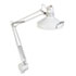 LEDL445WT - Three-Way Incandescent/Fluorescent Clamp-On Lamp, 40 Inch Reach, White