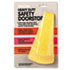 MAS00966 - Giant Foot Doorstop, No-Slip Rubber Wedge, 3-1/2w x 6-3/4d x 2h, Safety Yellow