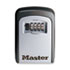 MLK5401D - Locking Combination 5-Key Steel Box, 3 7/8w x 1 1/2d x 4 5/8h, Black/Silver