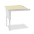 MLNTB30PG - Kwik-File Mailflow-To-Go Mailroom System Table, 30w x 30d x 29-36h,Birch/PblGry