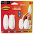MMM170812VP - Adhesive Hook Value Pack, Small/Medium, Holds 3-lb, White, 4/Pack