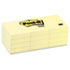 MMM653YW - Original Notes, 1-1/2 x 2, Canary Yellow, 12 100-Sheet Pads/Pack